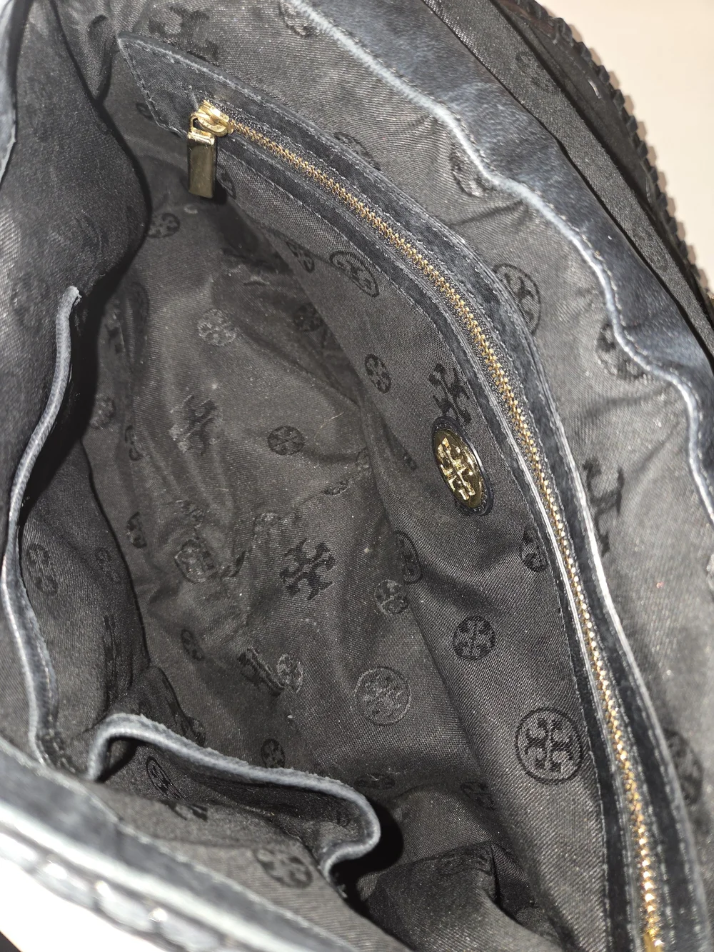 Tory Burch Black Quilted Chain-Shoulder Satchel